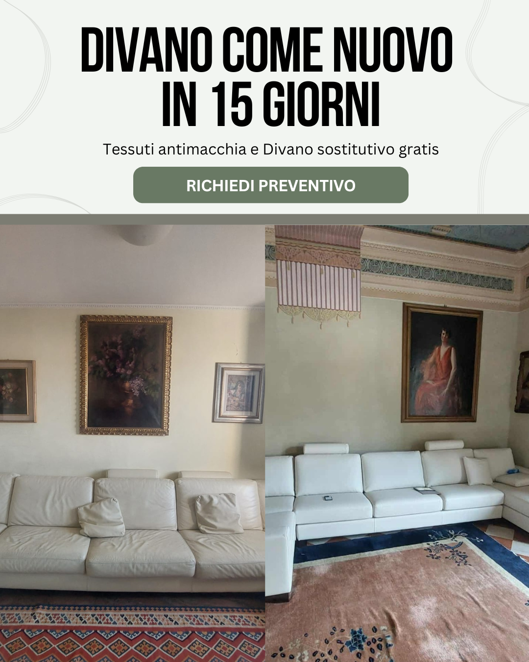 Prima e dopo · rifacimento divano Maffeis (3)
