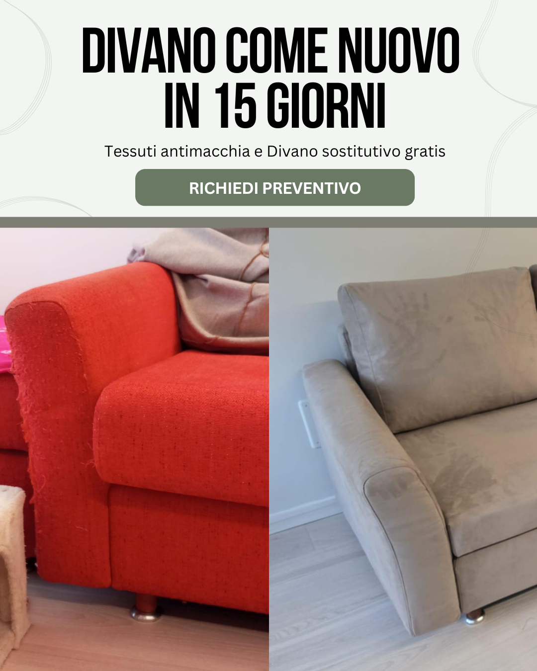 Prima e dopo · rifacimento divano Maffeis (6)